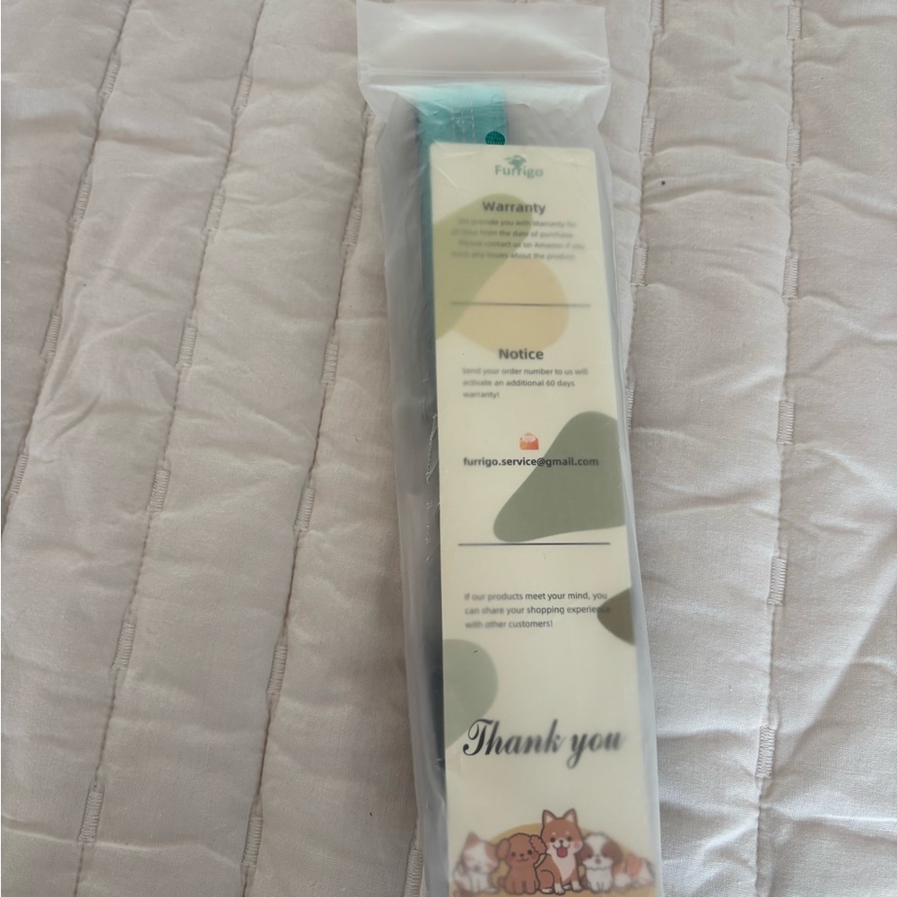 NWT AirTag Dog Collar, IP68 Waterproof Air Tag Holder, Reflective, teal color - Picture 5 of 8